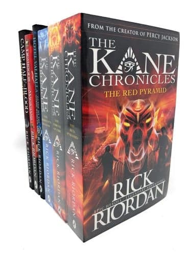 Cover of The Kane Chronicles / Demigods and Magicians / Hotel Valhalla Guide to the Norse Worlds / Camp Half-blood Confidential