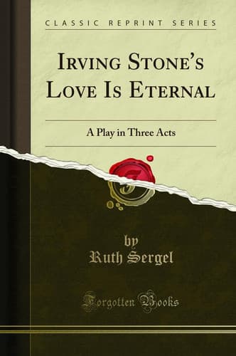 Cover of Irving Stone's Love Is Eternal
