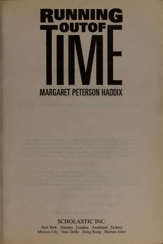 Cover of Running Out of Time (Out of Time #1)