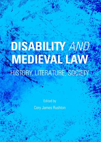 Cover of Disability and medieval law