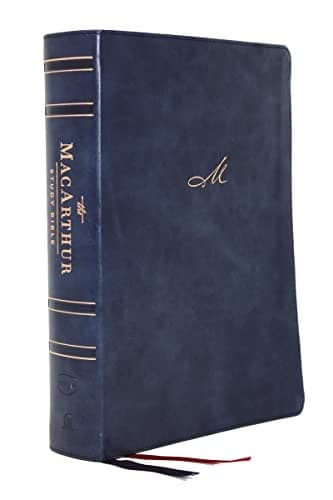 Cover of Nkjv, Macarthur Study Bible, 2nd Edition, Leathersoft, Blue, Comfort Print