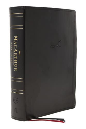 Cover of Nkjv, Macarthur Study Bible, 2nd Edition, Leathersoft, Black, Comfort Print