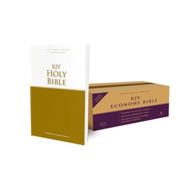 Cover of KJV, Economy Bible, Paperback, Case Of 40