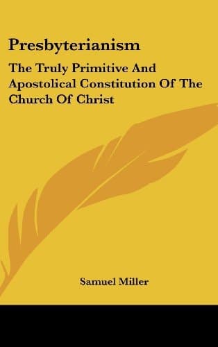 Cover of Presbyterianism
