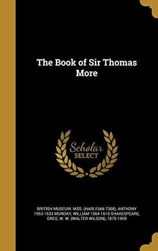 Cover of The Book of Sir Thomas More