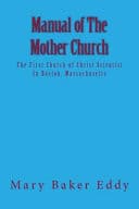 Cover of Manual of the mother church