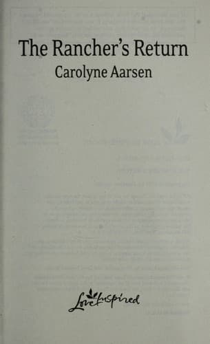 Cover of The rancher's return