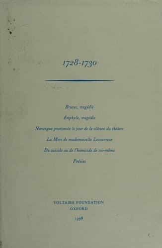 Cover of The Complete Works of Voltaire