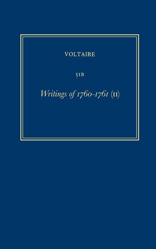 Cover of Complete Works of Voltaire 51B