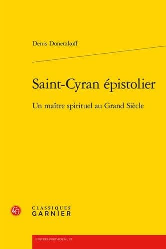 Cover of Saint-Cyran Epistolier