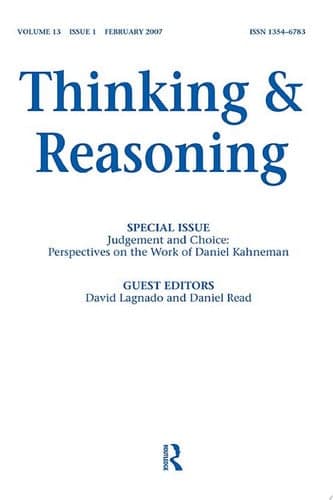 Cover of Judgement and Choice : Perspectives on the Work of Daniel Kahneman
