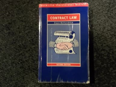 Cover of Contract Law (Palgrave Professional Masters)