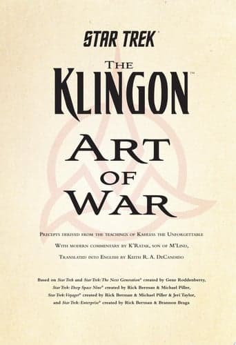 Cover of Klingon Art of War
