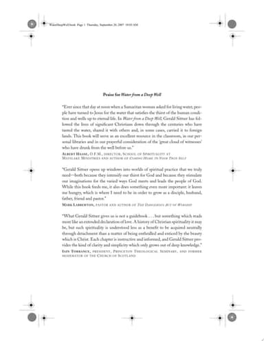 Cover of Water from a Deep Well: Christian Spirituality from Early Martyrs to Modern Missionaries