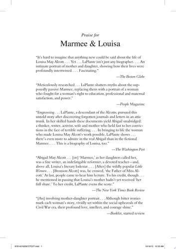 Cover of Marmee & Louisa