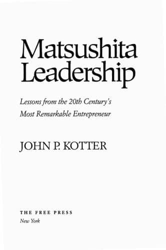 Cover of Matsushita Leadership
