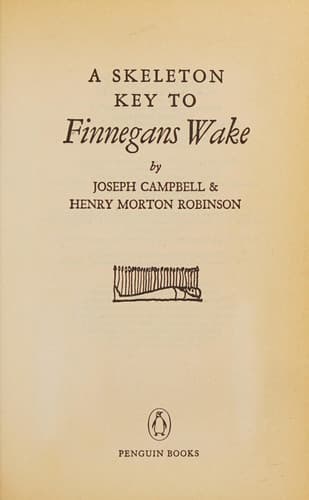 Cover of A skeleton key to Finnegans wake