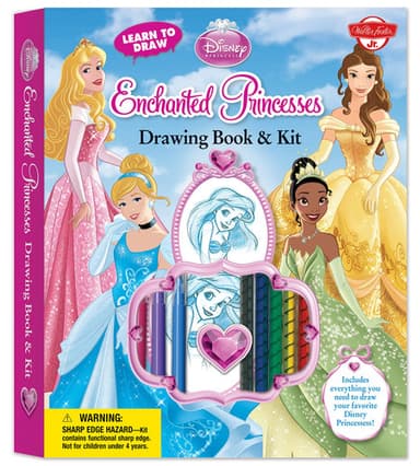 Cover of Learn to Draw Disney's Enchanted Princesses Drawing Book and Kit