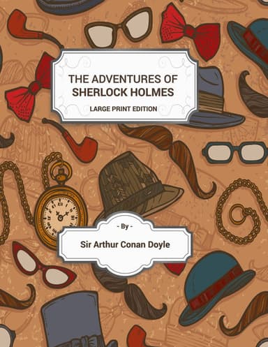 Cover of Adventures of Sherlock Holmes - LARGE PRINT