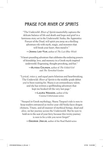 Cover of River of Spirits (The Underwild #1)