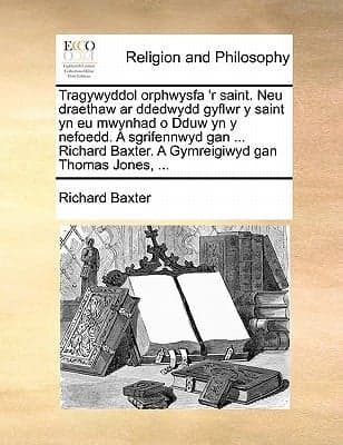 Cover of Tragywyddol orphwysfa'ry saint