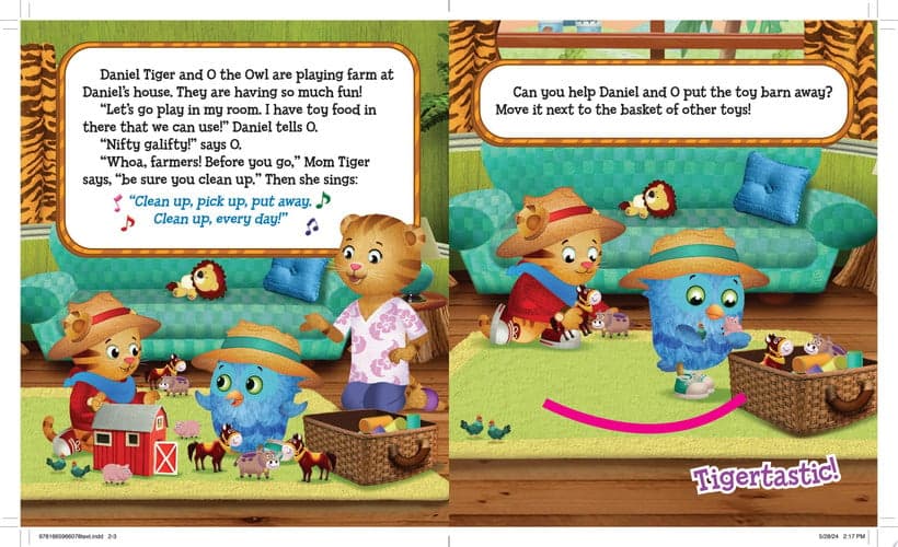 Cover of Daniel Tiger Cleans Up