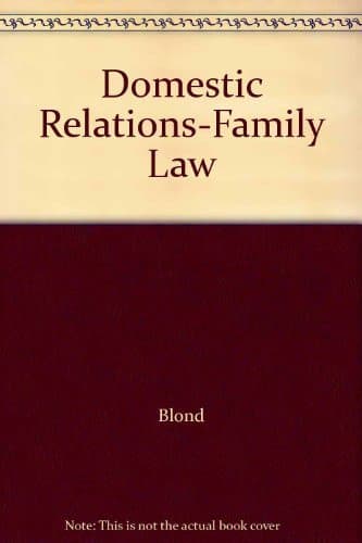 Cover of Domestic Relations-Family Law