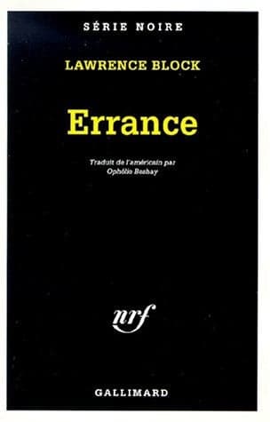Cover of Errance (Serie Noire 1) (French Edition)