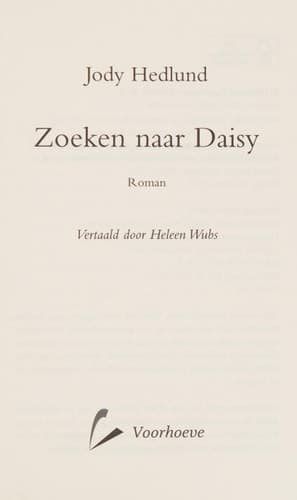 Cover of Zoeken naar Daisy