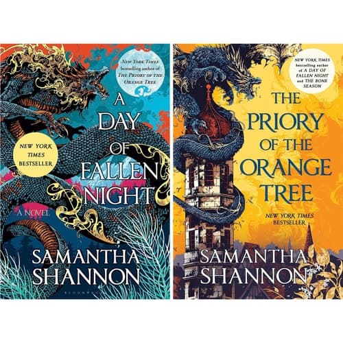 Cover of Roots of Chaos 2-Book Set by Samantha Shannon (the Priory of the Orange Tree, a Day of Fallen Night)