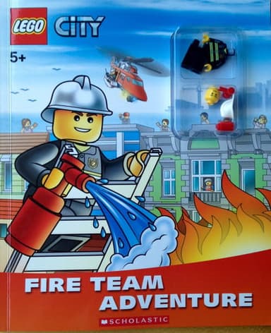 Cover of LEGO City Fire Team Adventure with Minifigure Fireman