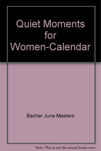 Cover of Quiet Moments for Women-Calendar