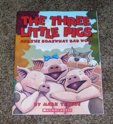 Cover of The Three Little Pigs and the Somewhat Bad Wolf