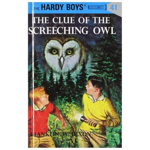 Cover of The Clue of the Screeching Owl (Hardy Boys, Book 41)