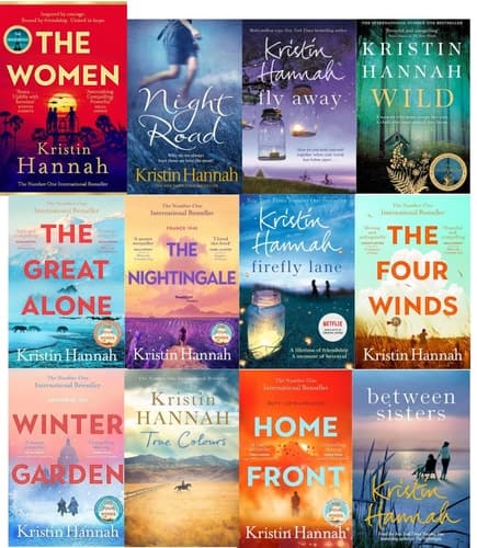 Cover of Kristin Hannah Collection 12 Books Set (the Women, the Nightingale, the Four Winds, the Great Alone, Winter Garden, Home Front, Wild and More)