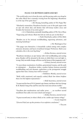 Cover of Fevered Star (Between Earth and Sky, #2)