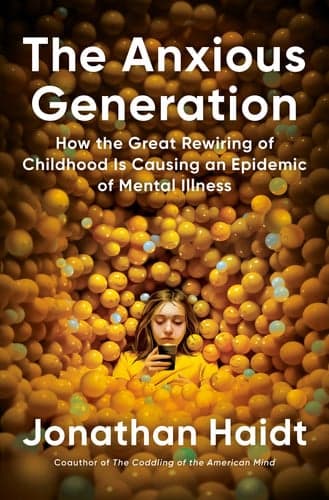 Cover of The Anxious Generation: How the Great Rewiring of Childhood Caused an Epidemic of Mental Illness