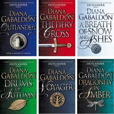 Cover of Outlander Series 1 Diana Gabaldon Collection 6 Books Set Drums Of Autumn, Fiery