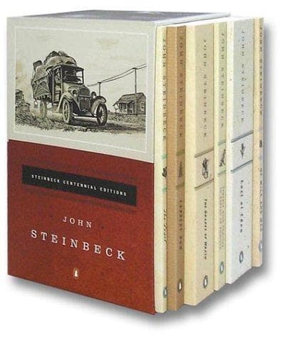 Cover of The Steinbeck Centennial Collection (Cannery Row / East of Eden / Grapes of Wrath / In Search of America / Of Mice and Men / Pearl / Travels With Charley)
