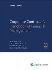 Cover of Corporate Controller's Handbook of Financial Management