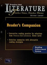 Cover of Prentice Hall Literature--Timeless Voices, Timeless Themes--Reader's Companion--Silver
