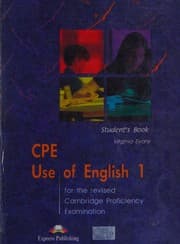 Cover of CPE use of English 1 for the revised Cambridge Proficiency Examination