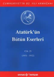 Cover of Ataturk'un Butun Eserleri Cilt 25
