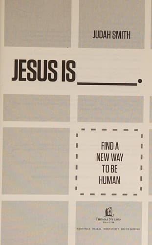 Cover of Jesus Is _____.