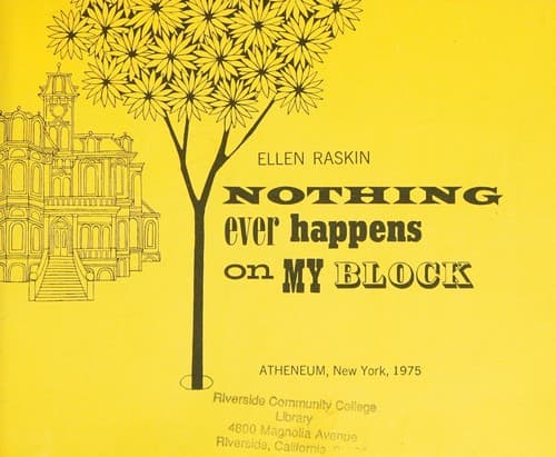 Cover of Nothing ever happens on my block