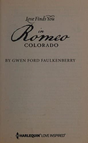 Cover of Love Finds You In Romeo Colorado