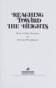 Cover of Reaching toward the heights