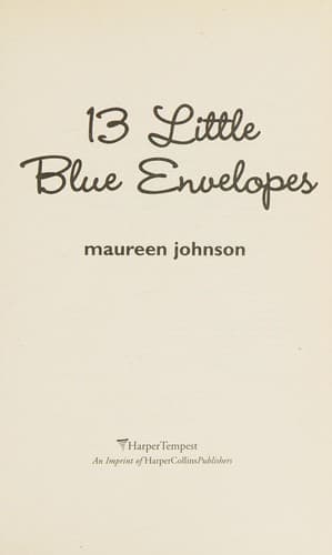 Cover of 13 Little Blue Envelopes