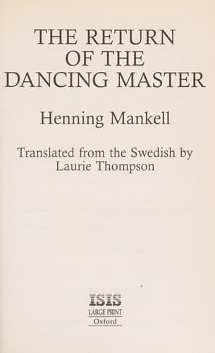Cover of The Return of the Dancing Master