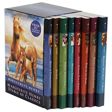 Cover of Marguerite Henry Stable of Classics Misty of Chincoteague; Sea Star; Stormy, Mistys Foal; Mistys Twilight; Justin Morgan Had a Horse; King of the Wind;